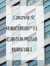2025年文化和自然遗产日芜湖市系列活动精彩启幕