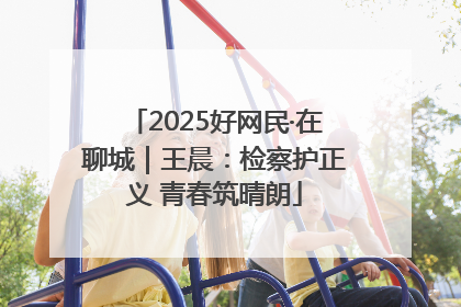 2025好网民·在聊城｜王晨：检察护正义 青春筑晴朗