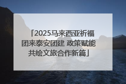 2025马来西亚祈福团来泰安团建 政策赋能共绘文旅合作新篇