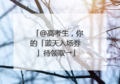 @高考生，你的「蓝天入场券」待领取→